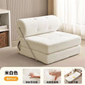 Single sofa small apartment living room tofu block tajine sofa bed foldable dual-purpose cream style modular lazy sofa