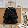 Girls' dress  spring/autumn new fashionable and stylish baby girl tutu princess dress little girl mesh skirt