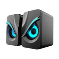 New rgb gaming speaker wired sound system 2.0 desktop computer speakers multimedia tabletop laptop mini speakers