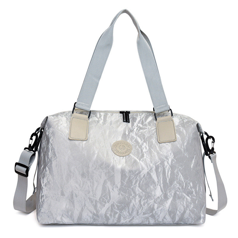 2025 new large-capacity fitness bag Korean version fashion travel storage handbag outdoor light sports swimming bag