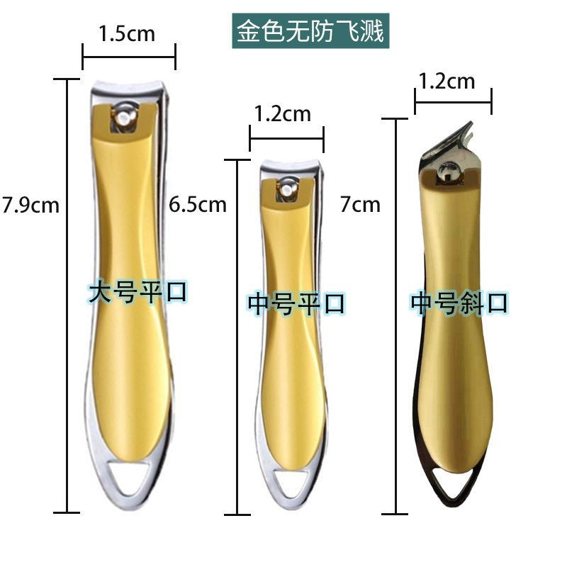 Wholesale nail clippers - single, anti-splash, large size - nail clippers, cuticle nippers, manicure & personal care tools (single unit)