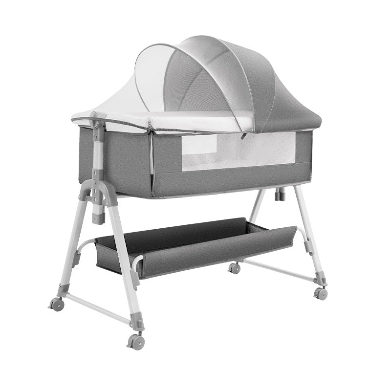 Baby crib baby rocking bed patchwork large bed kids multifunctional foldable adjustable bb newborn toddler cradle bed