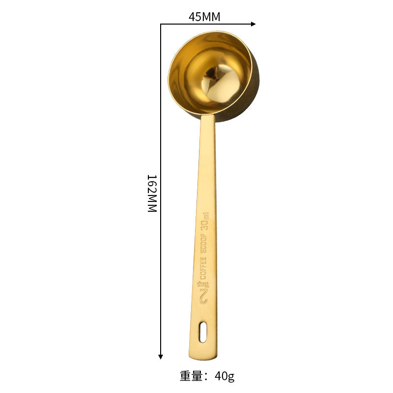 304 stainless steel baking measuring spoon, hanging hole thickened measuring spoon, coffee powder spoon, milk tea powder, fruit powder measuring spoon