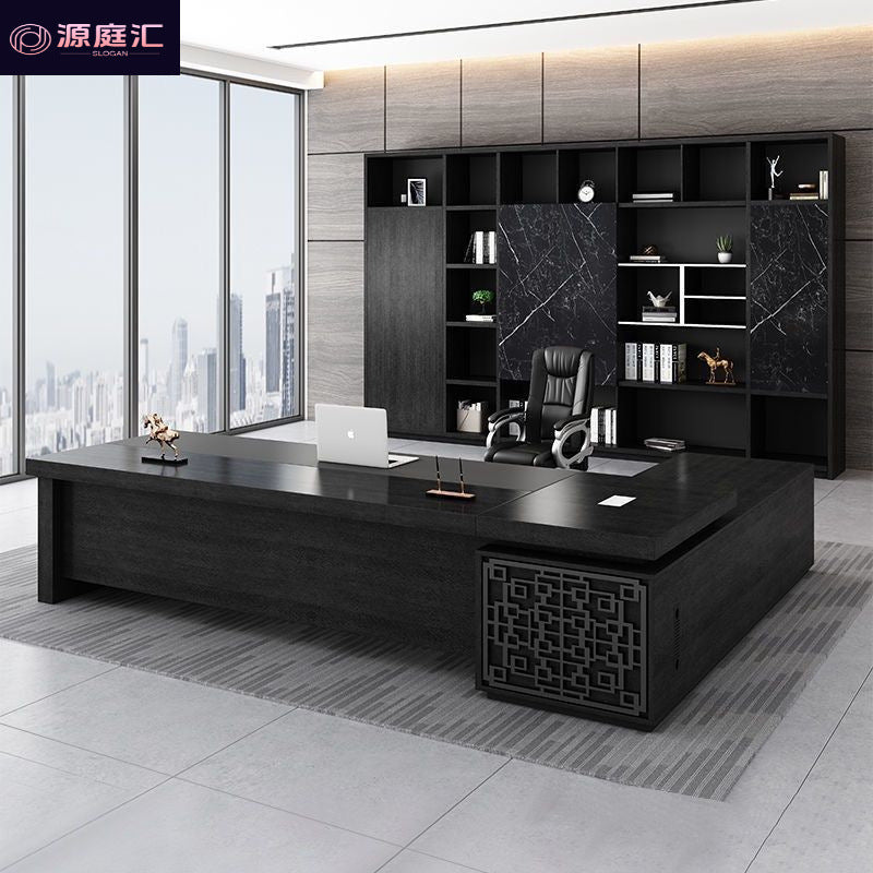 Office desk minimalist modern executive desk new chinese style office furniture manager direct sales light luxury creative table and chair