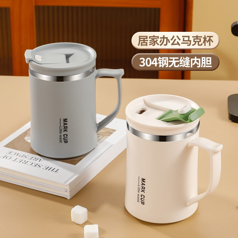 Stainless steel mug - large capacity office gift - tea infuser cup - insulated coffee mug - portable student water bottle