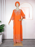 Aliexpress  cross-border sourcing: african fashion women's mid-sleeve everyday commute dress
