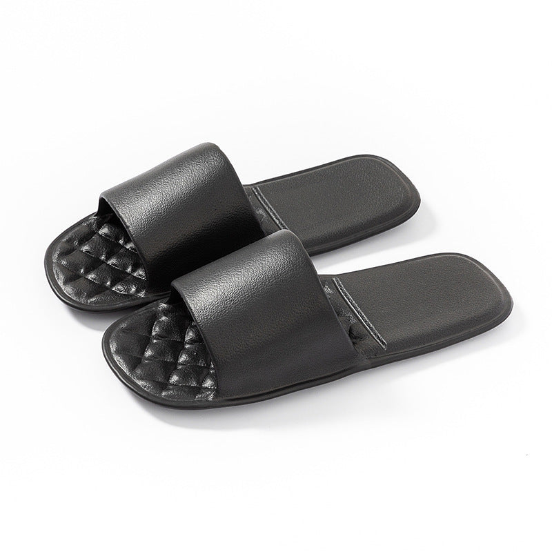 Hotel slippers travel foldable slippers women's portable swimming business trip bathroom shoes non-slip couple slippers wholesale