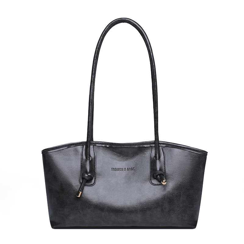 Fall and winterretro underarm large capacity tote bag for women 2025new arrivalfashiontrendysatchel bag for work and work clothing for women