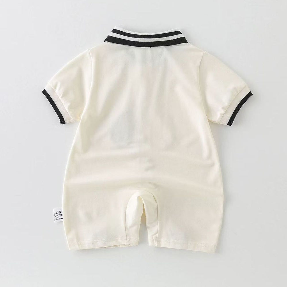Baby romper - summer short sleeve, lightweight bodysuit - korean style, newborn & infant outfit - super cute onesie, crawling suit