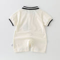 Baby romper - summer short sleeve, lightweight bodysuit - korean style, newborn & infant outfit - super cute onesie, crawling suit