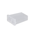 Divided spice jar plastic portable travel spice organizer mini double compartment kitchen spice box cross-border hot seller