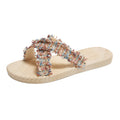 Women's outdoor slippers - soft sole, tassel detail, fairy style, new summer trendy beach sandals - popular ins style