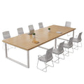 Conference table, rectangular desk, office desk and chair set, minimalist modern rectangular table, workstation, office negotiation table