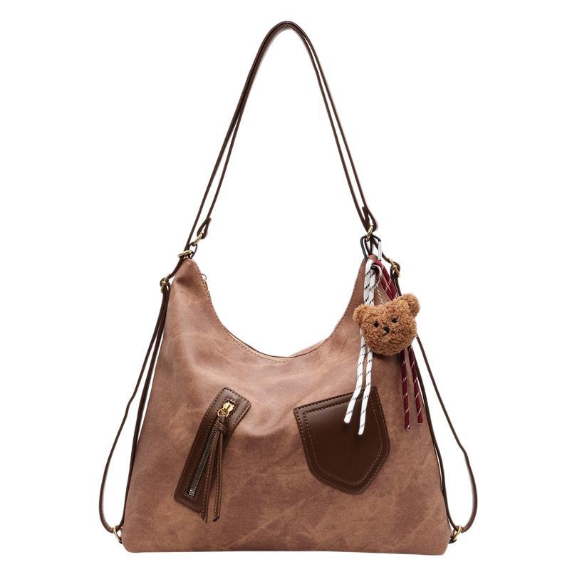 Cross-border high-end retro messenger bag women's 2025 autumn and winter casual versatile single shoulder large-capacity commuter tote bag