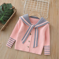 Girls' autumn/winter new jk uniform set , preppy style two-piece outfit, little girl's knit cardigan set