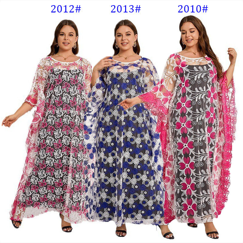 supply of african laceembroidereddress robe plus sizefree size including suspenders two-piece set