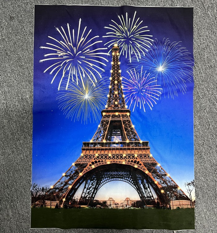 Cross-border Christmas decoration background canvas painting lights, holiday decoration dormitory led lighting, room layout, hanging paintings customization