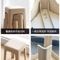 Thickened plastic stool for home use, extra thick, simple, stackable, comfortable for long periods of sitting, high stool, storage, pulley, living room
