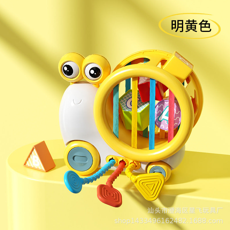 Cross-border snail Sesele infant early childhood education finger fine shape matching toy newborn educational toy