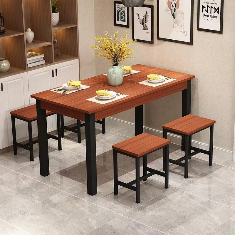 Dining table and chair combination snack bar restaurant fast food restaurant casual breakfast shop rectangular restaurant noodle shop dining table