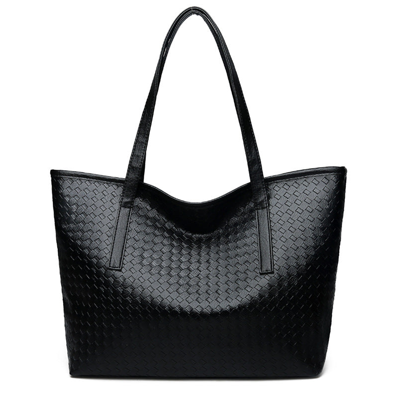 Women's handbag 2024 new trendy tote bag woven bag large capacity shoulder bag fashionable casual minimalist tote bag