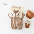 Newborn summer outing clothes baby short sleeve jumpsuit summer thin style male and female baby jumpsuit rompers