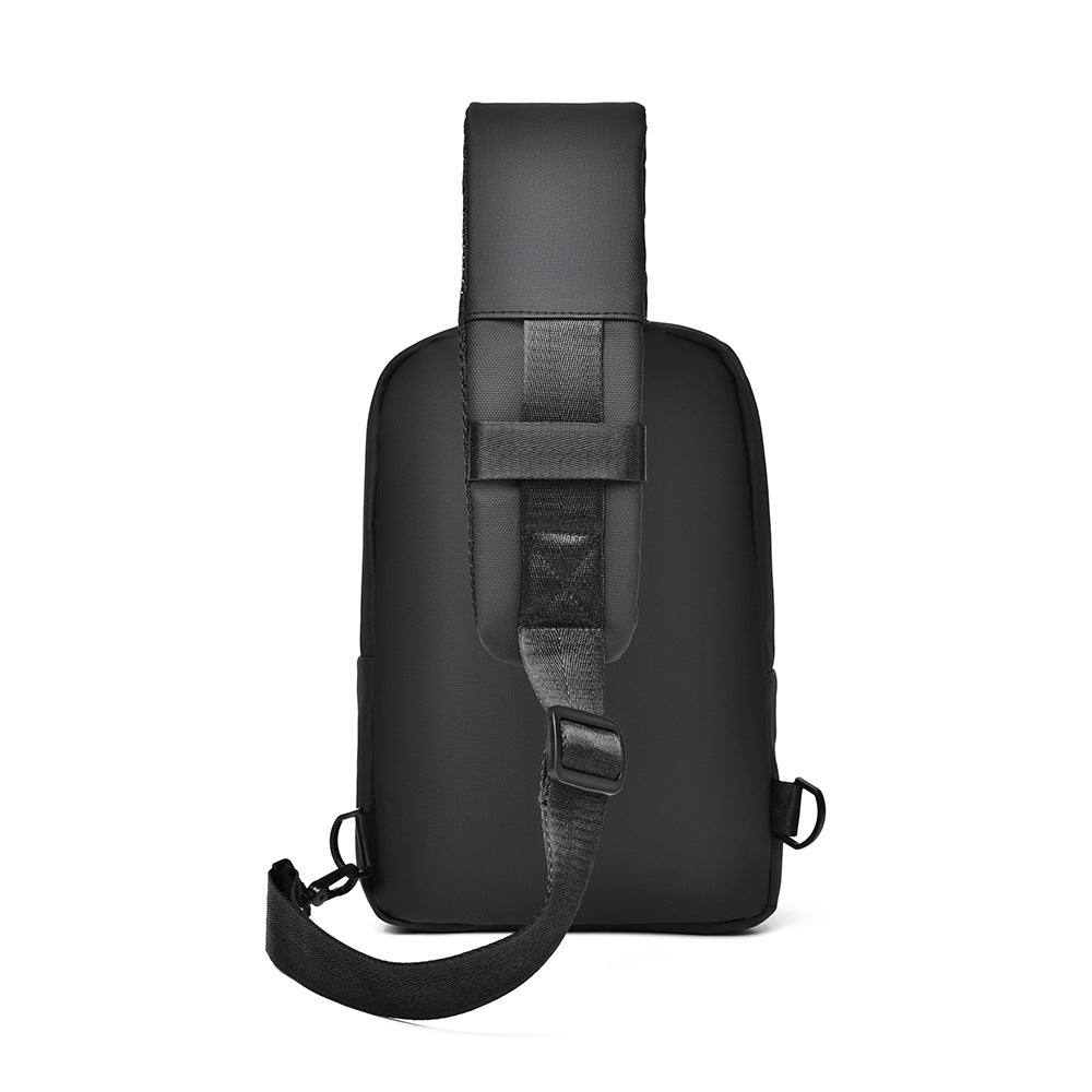 Cross-border new fashion casual shoulder bag large capacity simple wear-resistant messenger bag business commute light breast bag