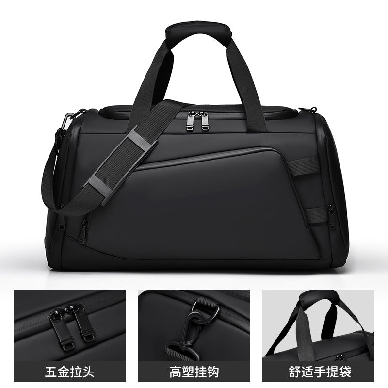 Cross-border men's travel bag casual fashion women's messenger bag large capacity fitness bag high sense lightweight handbag tide