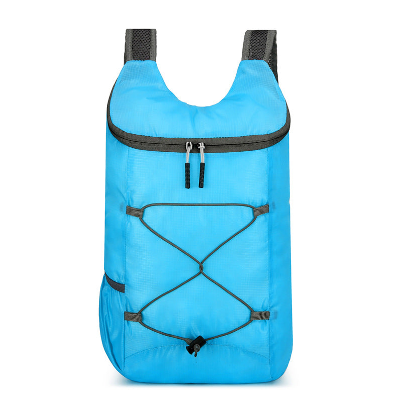 Cross-border fashion leisure travel backpack large capacity sports mountaineering outdoor skin bag portable foldable backpack