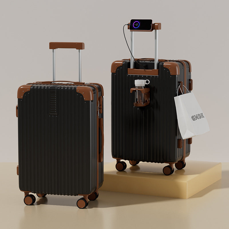 New child and mother suitcase silent universal wheel 20 inch boarding case large capacity trolley case 26 inch wedding case password