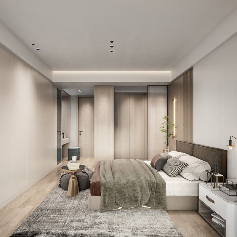 Embedded LED downlight household narrow frame deep anti-glare light luxury simple no main light living room lighting ceiling spotlight