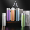 High-end pure titanium thermos cup, tea business double-layer titanium cup, straight cup, health water cup, tea and water separation for men and women
