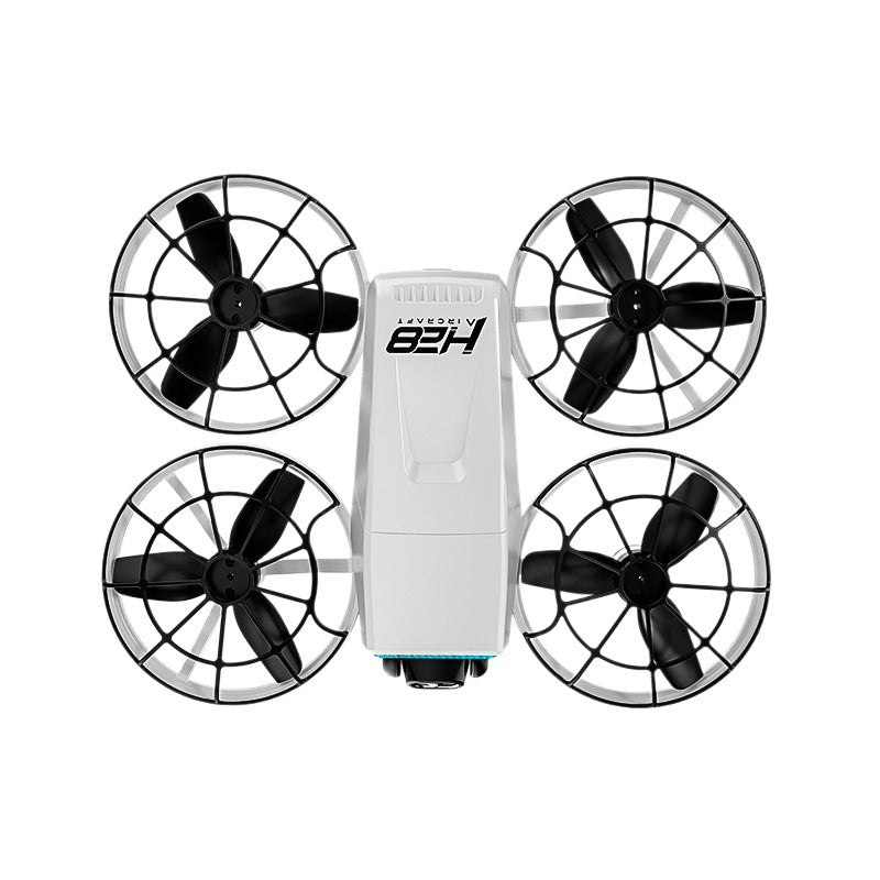 new h28 drone with hd camera, screen, remote control, optical flow positioning, and brushless motor
