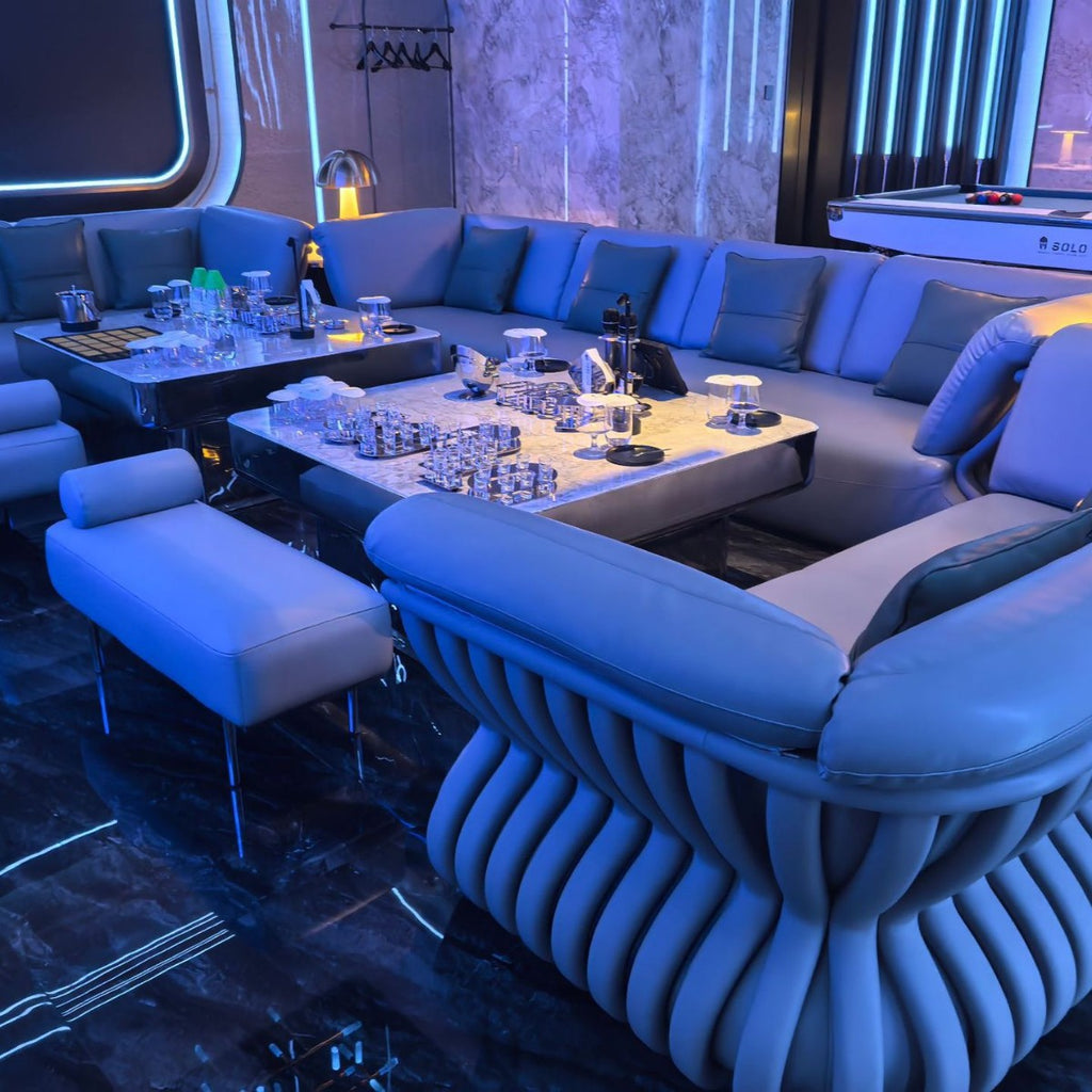 Customized bar ktv special luminous coffee table light luxury night club box party room booth ktv coffee table customization