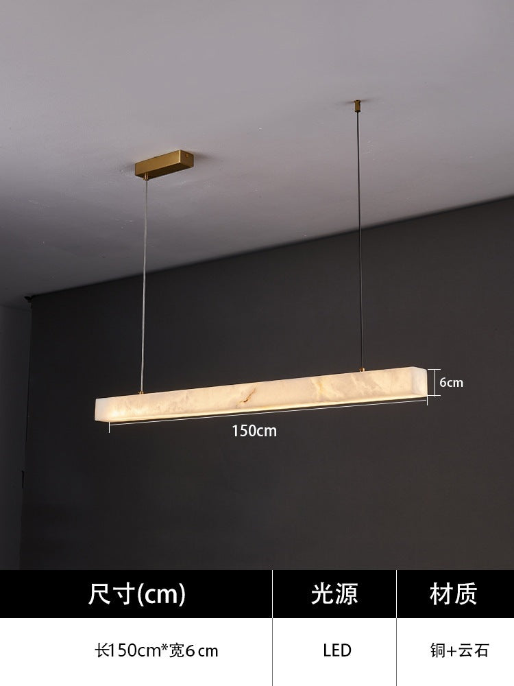 Restaurant chandelier extremely casual modern new chinoiserieaccessible luxury designer spanish marble one-word bench table lamp