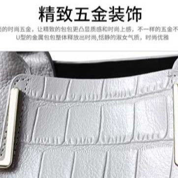 Large tote bag women's 2024 new top grain leather ladies shoulder bag high-end woven handbag women's genuine leather bag