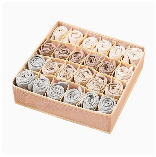 Home Furnishing Day New Material Non-woven Four-piece Storage Box Fabric Storage Box Bras Storage Box Underwear Finishing