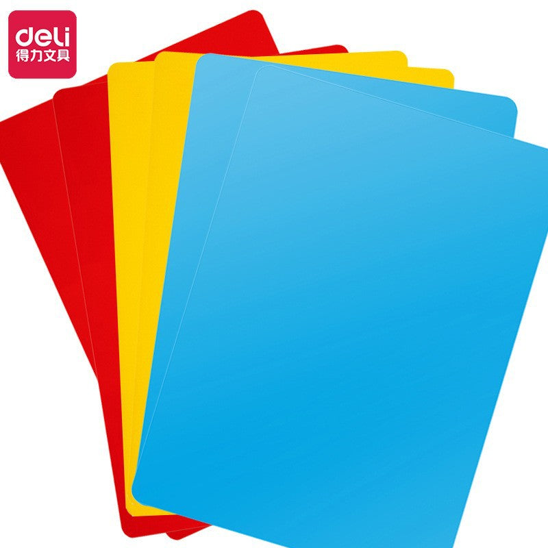 Deli 9353 writing pad a4 plastic pad cardboard 297 * 210mm replication pad exam paper replication board