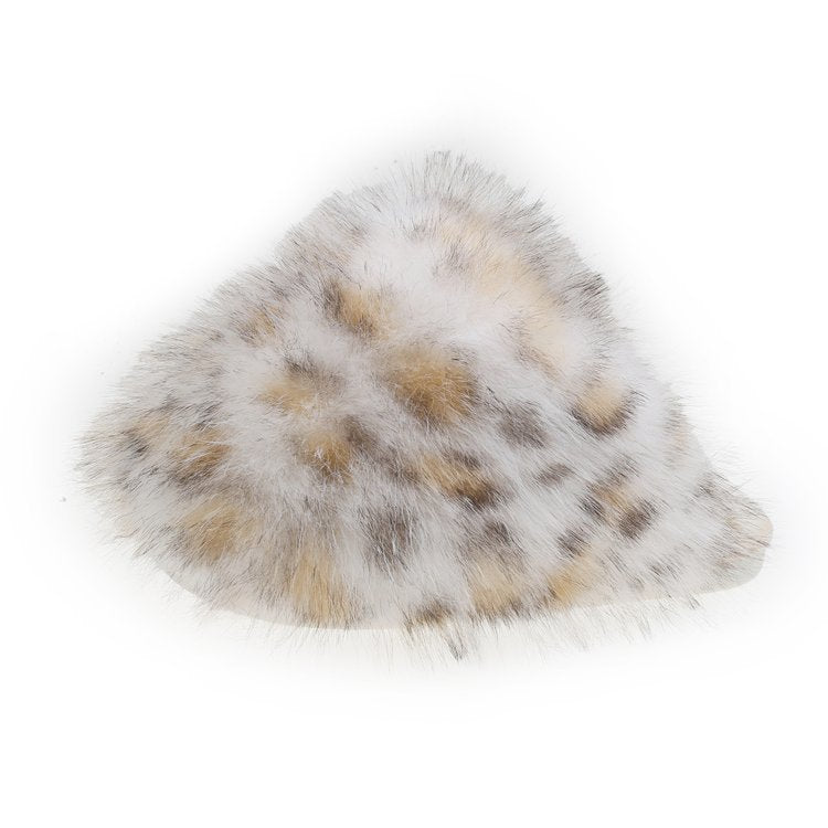 plus sizepure color fluffy large fur slippers soft bottom winter toe-cap home heattech multi-color cotton slippers