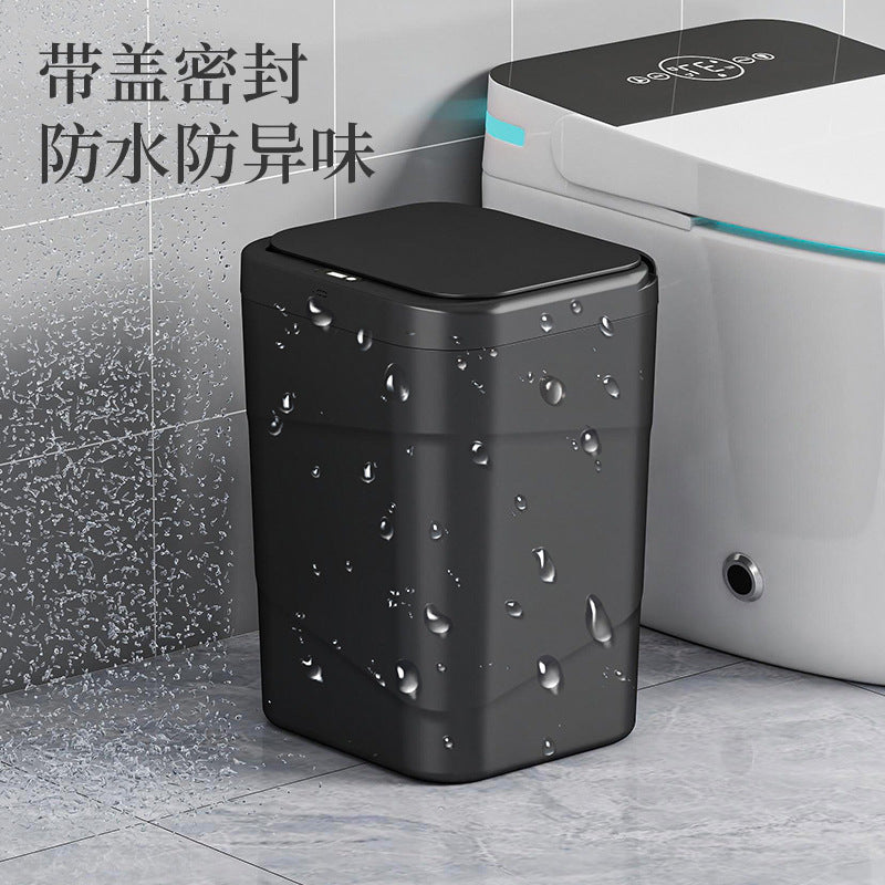 smart sensor trash can for home dormitory electric trash can large capacity hotel toilet slit trash can