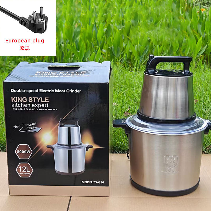 Multifunctional electric meat grinder fufumachine 12l meat grinder vegetable mincer garlic chopper stainless steel mixer