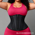 【200 pieces custom】european and american latex sweat-inducing fitness waist trainer - tummy control, slimming, and shaping sports corset belt