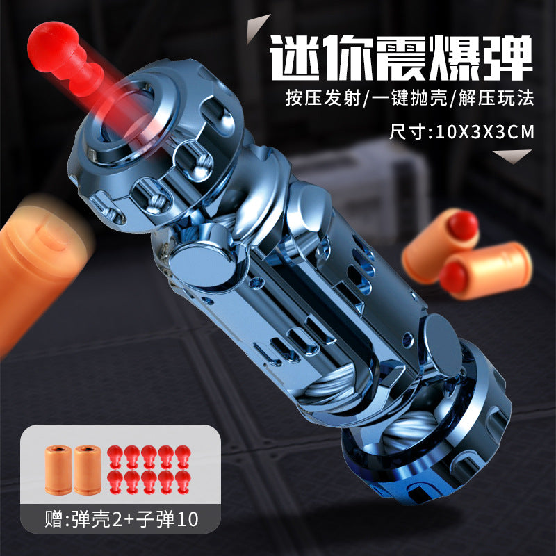 Mini shell ejection goblin hand cannon bolt action toy gun for boys, shotgun toy pistol model