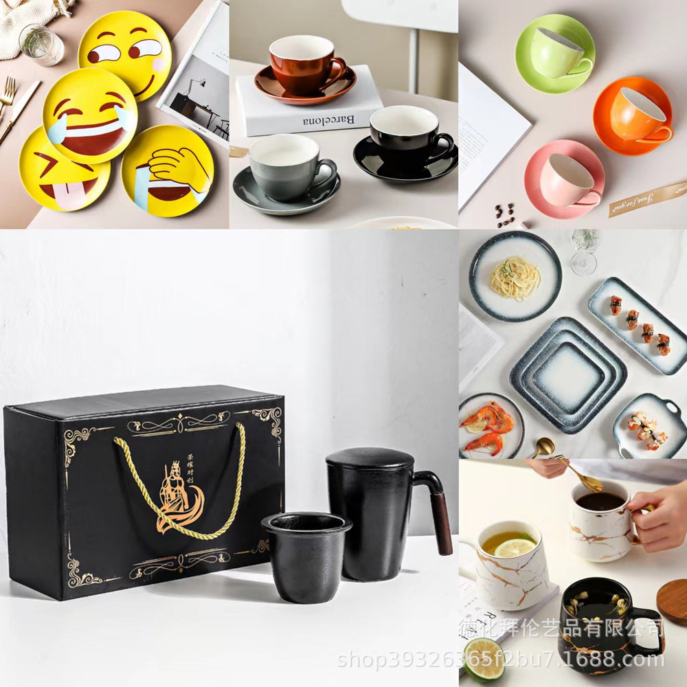 Big sale, choose any three pieces, free shipping to your home, ceramic bowls, plates, coffee cups and saucers, first come first served