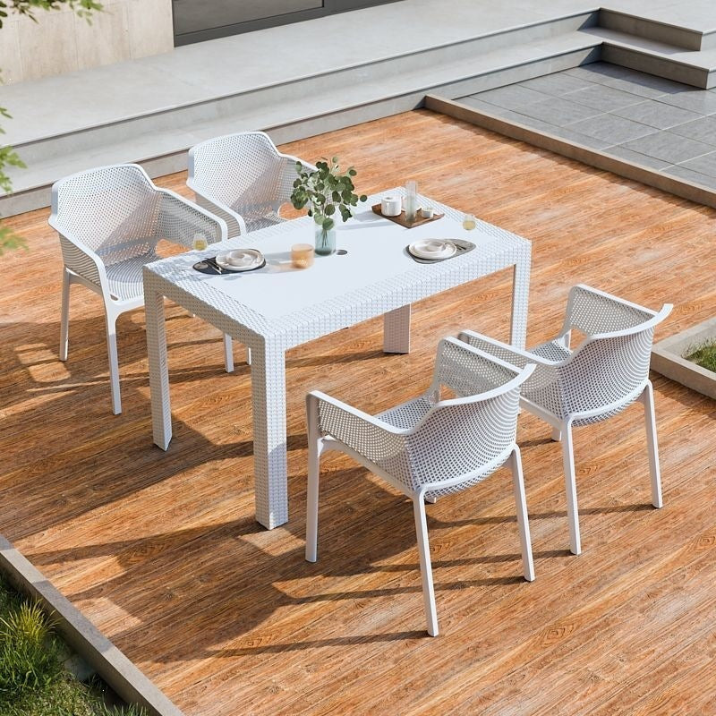 Plastic chair scandinavian dining chair for homethickenedcasual armrest courtyard outdoor backrest chair stool cut out dining table and chairs