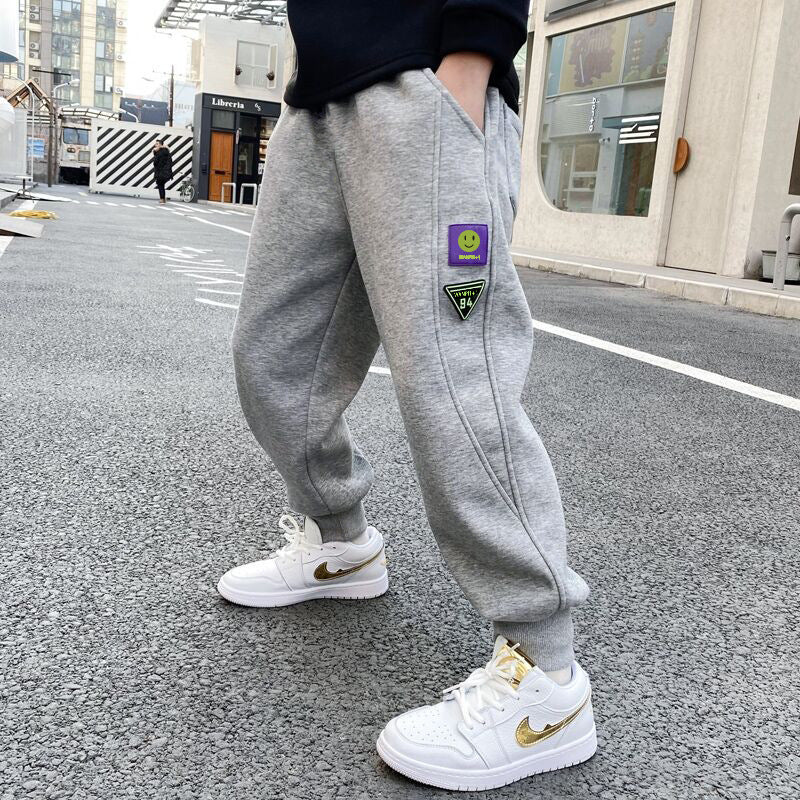 Boys' spring pants -  new spring collection - mid-to-large size kids' spring style - boys' casual sports sweatpants