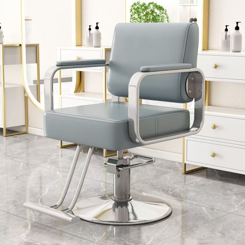 Hairdressing chair popular hairdressing store perm and dye salon special fashion adjustable stainless steel hair cutting chair high-end hairdressing chair