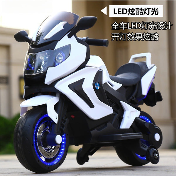 New Children's Electric Motorcycle Sitting Rechargeable Toy Car Electric Motorcycle Children's Battery Car Stroller
