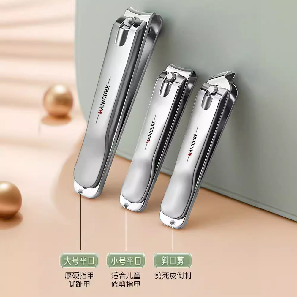 Stainless steel manicure pedicure knife manicure beauty tools complete set of nail tips eagle mouth pliers nail scissors suit wholesale customized