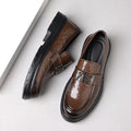Genuine leather men's leather shoes - soft sole, soft upper, casual shoes, wear-resistant, versatile, trendy, comfortable slip-on loafers